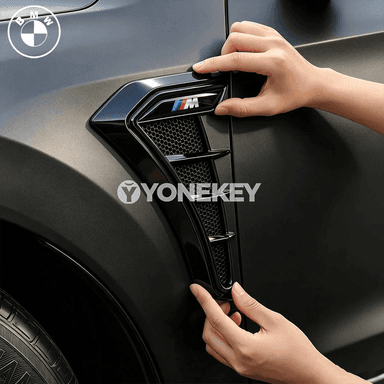 BMW üçin 2 bölek gapdal fender bezeg stikeri, plastik