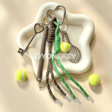 Tennis şekilli açarlyk — sport sumka bezegi