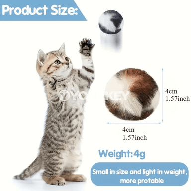 Pişikler üçin ýumşak leopardly oýnawaç top — 3-100 sany toplar toplumy