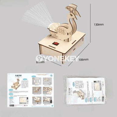 Çagalar üçin DIY süýüm-optik çyraly ylmy-bilim gurnama oýunjagy
