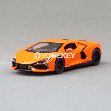 Lamborghini Revuelto 1:43 metal awtoulag modeli, yzyna itekleýän, çagalar üçin