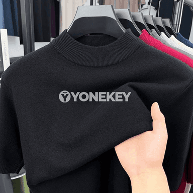 Erkekler üçin ýumşak, uzynlygy golaý boýunly gysga ýeňli köýnek