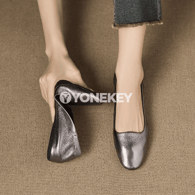 Zenanlar üçin ýumşak taganly slip-on tekiz aýakgaplar