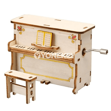 Çagalar üçin DIY el bilen işleýän pianino modeli, ylmy-tejribeli sowgat
