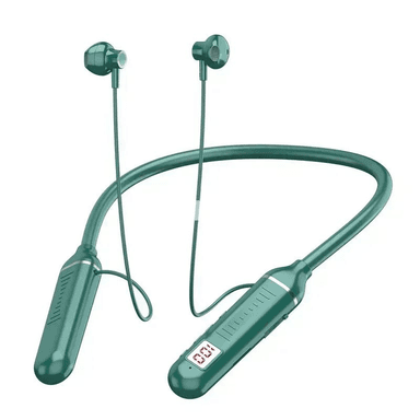 HIFI Bluetooth 5.3 simsiz boýun nauşnigi, LED ekranly, mikrofonly