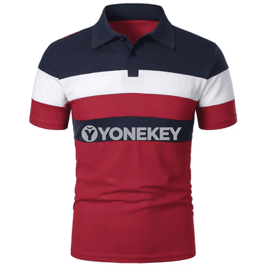 Erkekler üçin ýeňil gysga ýeňli polo futbolka 6XL çenli