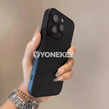 iPhone 11-16 Pro Max üçin matte kämil goragly silikon gapak