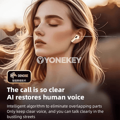 TWS simsiz Bluetooth oýun nauşnigi, mikrofonly, güýçli bas