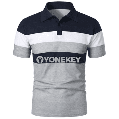 Erkekler üçin ýeňil gysga ýeňli polo futbolka 6XL çenli