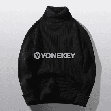 Erkekler üçin ýyly boýy ýokary switer, güýz-gyş üçin turtlenek