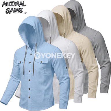 Erkekler üçin ýeňil kapýuşonly koton hoodie, gündelik we sport görnüş