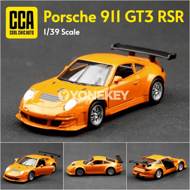 Porsche 911 GT3 RSR 1:39 metal maşyn modeli, kolleksiýa üçin