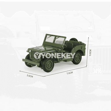 1:43 JEEP WILLYS harby model oýunjak awtoulag, metal kolleksiýa sowgady