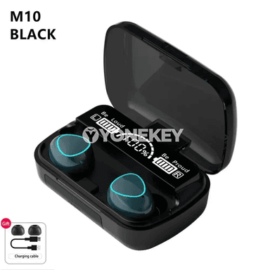 M10 TWS simsiz Bluetooth nauşnik, suwdan goragly, sport üçin