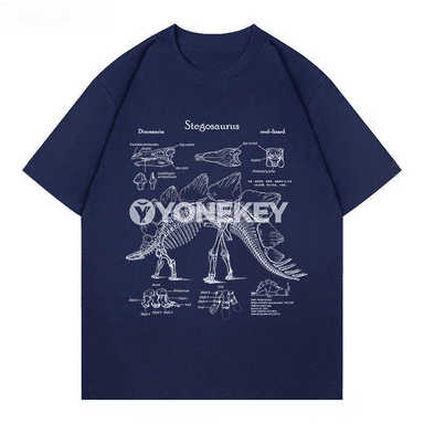 Dinozawr çaply erkekleriň giň görnüşli ýaz köýnegi, gysga ýeňli