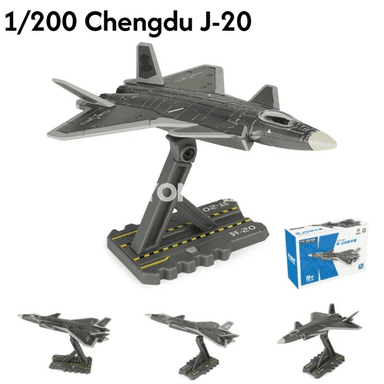 1:150 masştably model uçaragy J31/J20 FC-31, metal oýnawaç