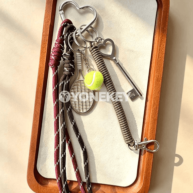 Tennis şekilli açarlyk — sport sumka bezegi