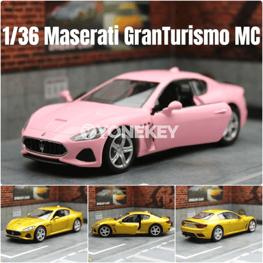 1:36 Maserati GranTurismo MC metal modeli, yza çekilýän oýunjak awtoulag