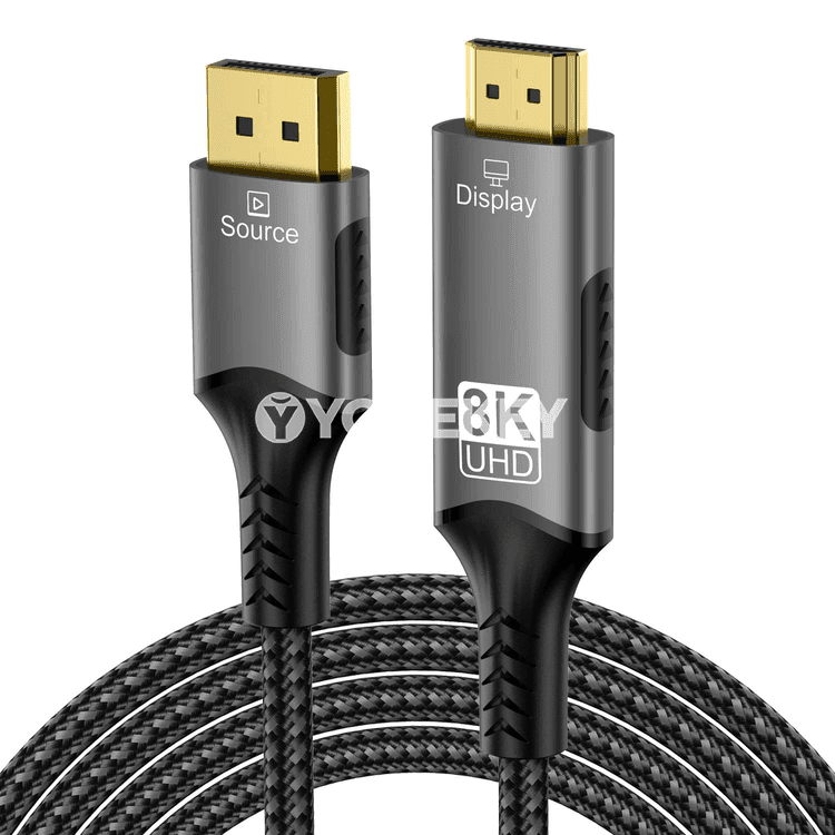 8K DisplayPort–HDMI kabeli, 4K/8K ýokary hilli ses-wideo adapteri