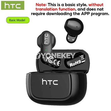 HTC NE51 AI terjimeçi simsiz Bluetooth nauşnikler, ses peseldiji