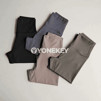 Zenanlar üçin ýokary elastikli sport leggins, ýokary bil, ýoga we fitnes üçin