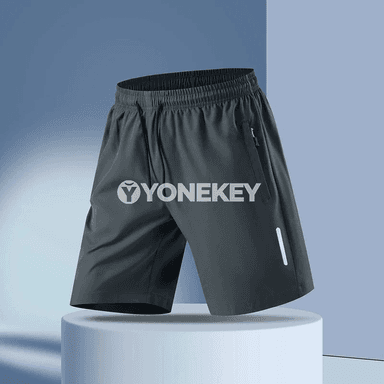 Erkekler üçin ýeňil sport şortikleri – çalt gurap, howa geçiriji