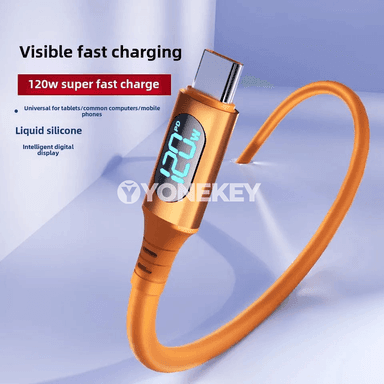NNBILI USB-C to USB-C çalt zarýad kabeli, 120W, 6A