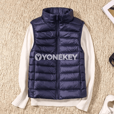 Zenanlar üçin gyşky ýyly ýeňsiz jilet-palto