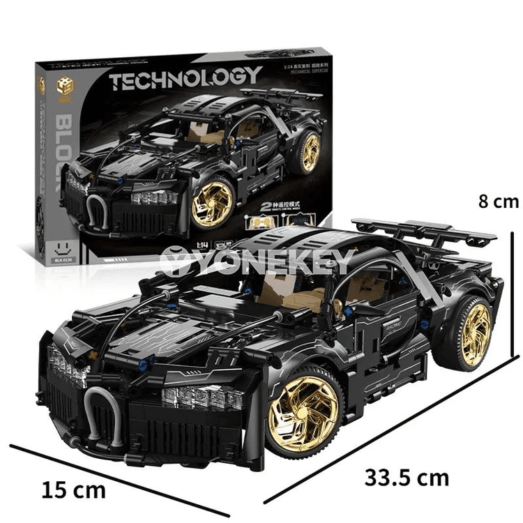 2024 täze tehnologiýaly 1:14 RC superawtoulag gurluşyk modeli, 1154 bölek