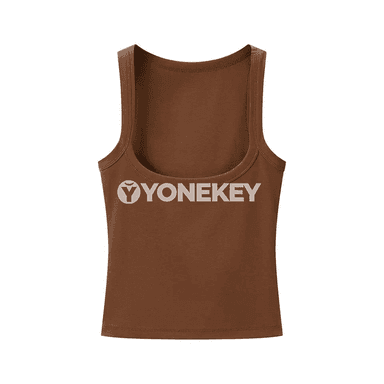 Zenanlar üçin inçe, rahat, kwadrat boýunly sport tank-top