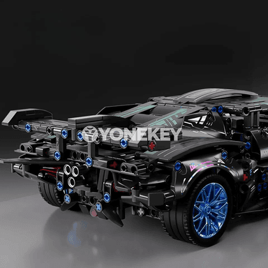1:14 gurluşyk blokly sport maşyny, uzakdan dolandyrylýan DIY model