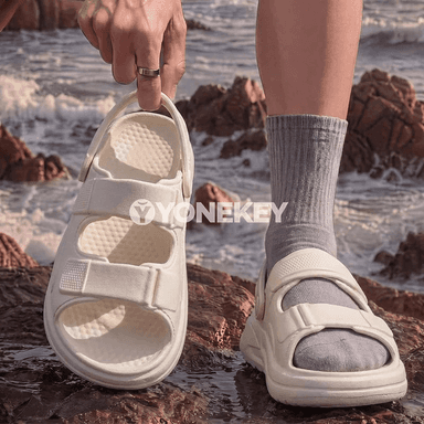 Erkekler üçin EVA tekiz sandal, tomusky rahat öý we plýaž aýakgaby