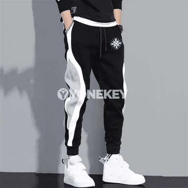 Erkekler üçin ýyly sport balaklary, gündelik jogger stilinde
