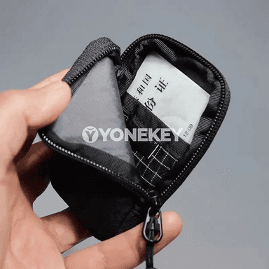 Mini EDC sumka-gapjyk, kartoçka we ownuk zatlar üçin ykjam saklaýjy