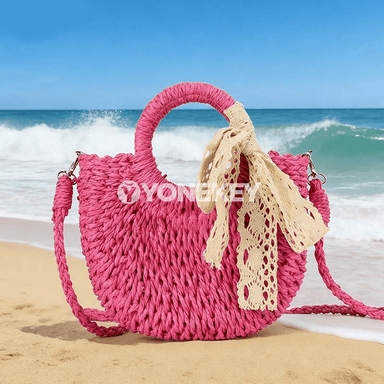 Aýlanýan el örme aýal sumka, ýeňil, moda, gündelik we syýahat üçin