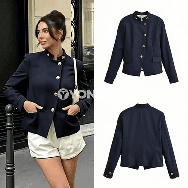 Zenanlar üçin slim blazer, ofis we gündelik stil üçin döwrebap