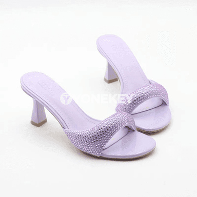 Aýal-gyzlar üçin beýikli rhinestone sandallar, açyk burunly şypbyk