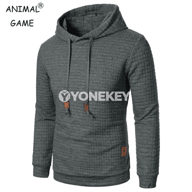 Erkekler üçin güýz-gyş kapüşonly ýumşak switer