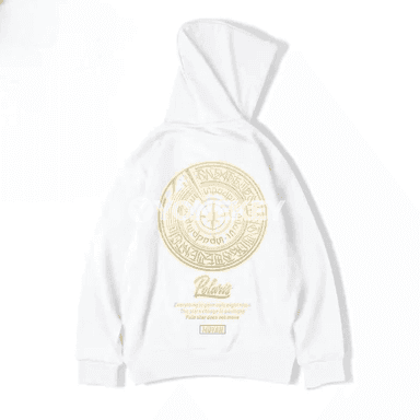 Erkekler üçin giň biçimli hoodie, şäher uslybyndaky ýeňil model