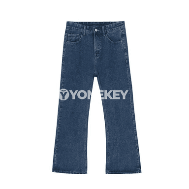 Erkekler üçin Japan-Korea stilindäki vintaj jeans balaklar, giň A görnüş