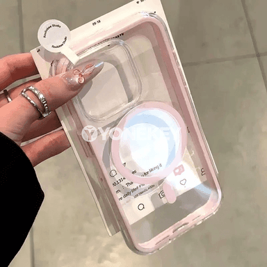 iPhone üçin açyk magsafe kılıf, magnitli, ýeňil we goragly