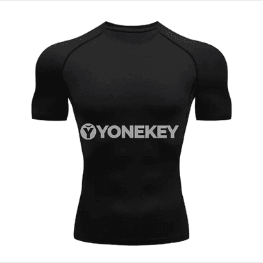 Erkekler üçin ýeňsiz sport maýkasy, çalt guradyjy fitnes futbolkasy