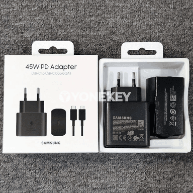 Samsung üçin 45W PD çalt zarýad beriji adapter, Type-C