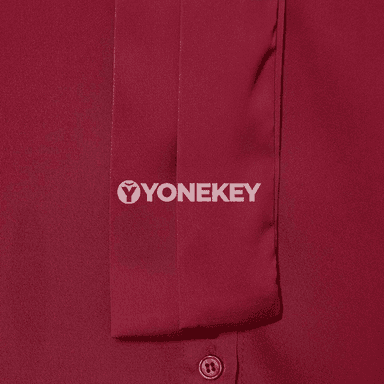 Zenanlar üçin uzyn ýeňli, arka bagly gündelik köýnekçe köýnek