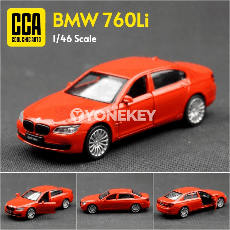 BMW 760Li 1:46 metal model awtoulag oýunjagy, açylýan gapyly