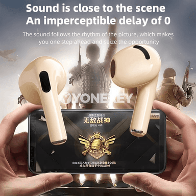 TWS simsiz Bluetooth oýun nauşnigi, mikrofonly, güýçli bas