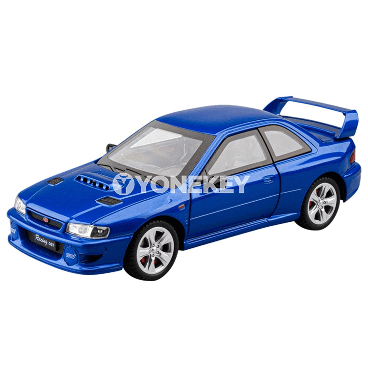 Subaru Impreza STI 1:24 metal ýol maşyny, sesli-ýagtyly