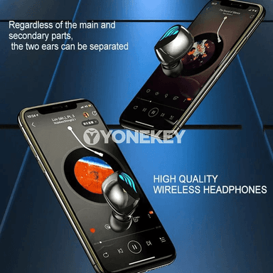 M27 TWS Bluetooth simsiz sport nauşnikleri, mikrofonly