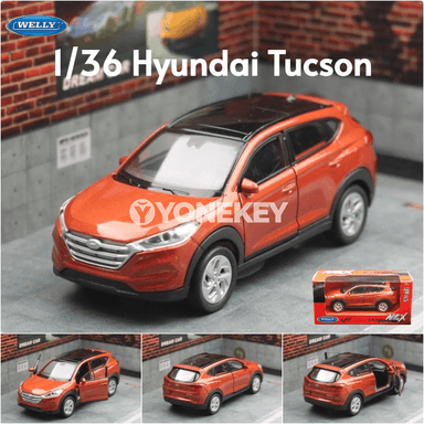 Hyundai Tucson 1:36 metal model awtoulag, çekilip oýnalýan