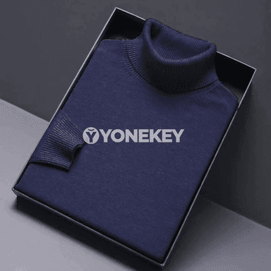 Erkekler üçin ýyly turtlenek switer, ýeňil we rahat gündelik model